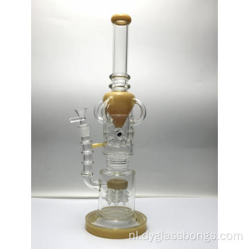 Glazen bongs met Vortex Recycler Sprinkler Filter